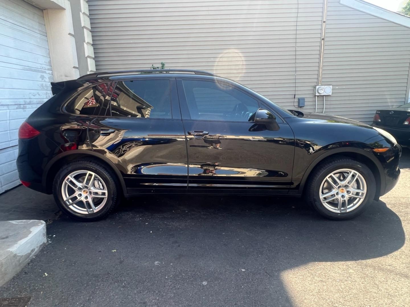 2014 BLACK /Black Leather Porsche Cayenne s (WP1AB2A20EL) with an 4.8L V8 DOHC 32V engine, 8 Speed Automatic transmission, located at 1018 Brunswick Ave, Trenton, NJ, 08638, (609) 989-0900, 40.240086, -74.748085 - This Porsche Cayenne is a super clean,well maintained black beauty! Always serviced and needs nothing. Please call Anthony to set up an appt. 609-273-5100 - Photo#3